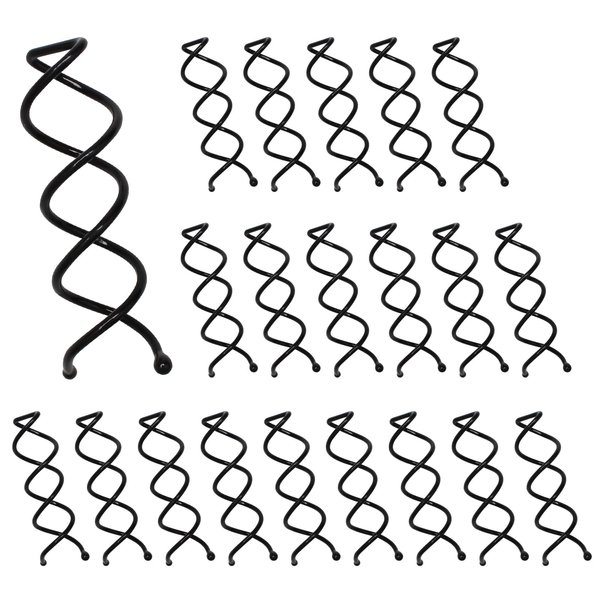 YEEPSYS Spiral Hair Pins,20 Pack Twist Hair Pins Corkscrew Hair Pins Spin Pins Non-Scratch Round Clip for Women Hair Style DIY