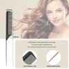 3PCS Hair Rat Tail Combs Set, Parting Rattail, Teasing Fine Tooth Comb, Metal Hair Pick Detangling, Heat Resistant Carbon Fiber Teasing Comb, and Stainless Steel Pintail(Black)
