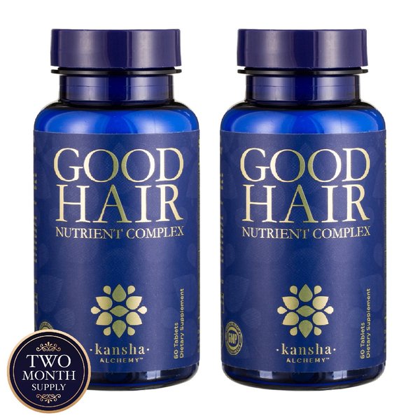 Kansha Alchemy Good Hair Supplement: DHT Blocker with Saw Palmetto and Biotin - Stops Hair Loss and Promotes Longer, Thicker & Healthier Hair - Men & Women of All Hair Types, 2 Bottles
