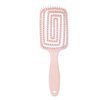 Generic Wet and Dry Curved Vent Massage Square Paddle Detangling Hair Brush, Pink