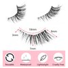 Gjinxi Half False Eyelashes with Clear Band, 6 Pairs 9 MM Natural Half Lashes Short Wispy Clear Band Lashes 3D Lash Short Cat Eye Lash DIY Eyelashes Extension at Home for Most Eye Shapes