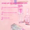 Hydrating Shimmer Lip Glow Oil, Color Changing Tint, Moisturizing Lip Oil, Glossy Transparent Plumping Lip Gloss, Tinted Lip Oil for Lip Care 0.23 OZ #Q2394-05