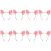 Beaupretty 8pcs halloween costume headband animals hair hoop puppy ear headwear Halloween Pig Ears pig mask Pig Ear Hair Band farm animal headband pink hair accessories piggy travel apparel