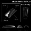ASONRL 500Pcs Clear Duck Nail Tips, 10 Sizes Pre Shaped Professional Duck Nail Tips Press Ons Half Cover Acrylic Soft Gel Nail Tips for Nail Extension Home DIY Nail Salon with Box