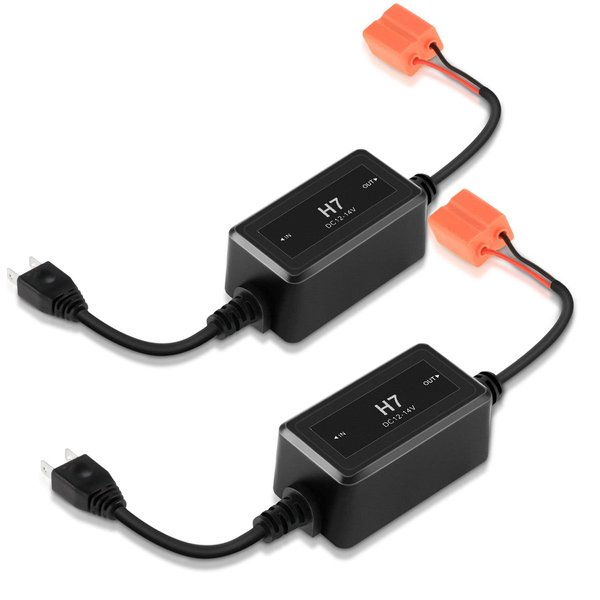 Auxbeam Upgraded H7 Resistor Kit, Anti Flicker Error Decoder Warning Canceller, 2pcs/Set Enhanced Decoder Canbus Drivers, C10 Series