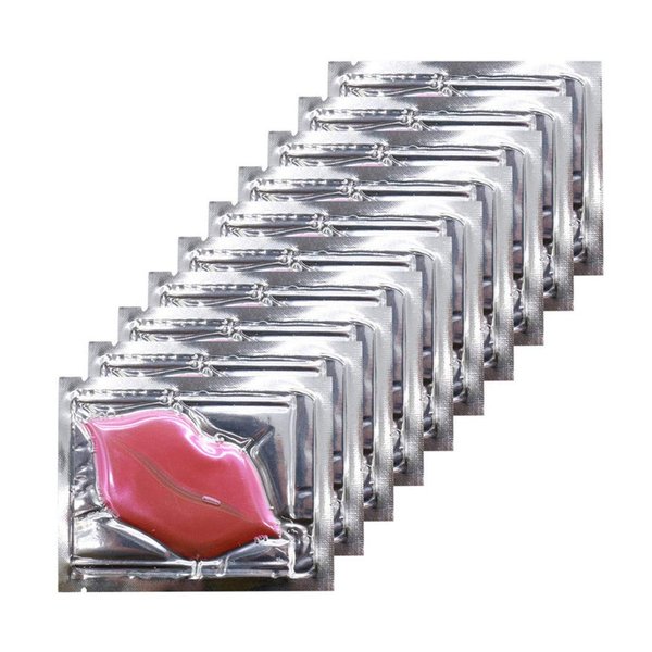 Ruzzut 30PCS Pink Collagen Lip Masks,Crystal Moisturizing Lip Care Pads Mask Lip Patches for Dry Lips & Anti-Chapped,Smoothing Lip Fine Lines,Plumping Your Lips Attractive,Pink