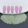 HINABTRU 10000 Pixie Nail Crystals Rhinestones Micro Glass Diamonds Stone-AB Pixie Crystals for Nails Iridescent Shine-Mini 1.3mm Crushed Nail Rhinestones Tiny Sugar Crystal Beads for Nails