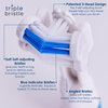 Triple Bristle Original Sonic Toothbrush | Rechargeable 31,000 VPM Tooth Brush | Patented 3 Head Design | Angled Bristles Clean Each Tooth | Dentist Created & Approved Original