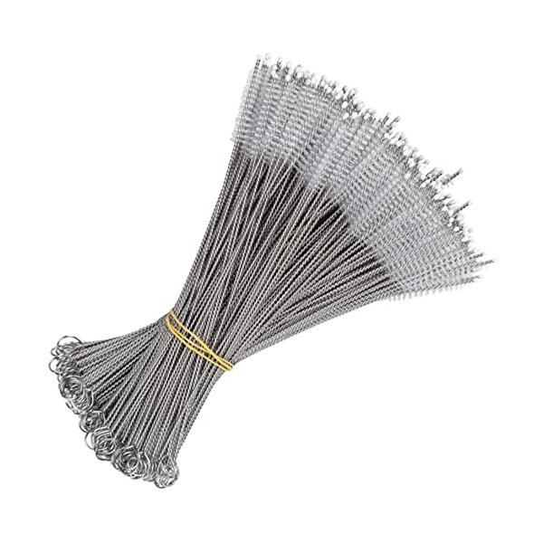 CasaNeLia Cleaning Brush Set 50 Piece Bulk Extra Long 9inch x10 mm Cleaner Brush for Stainless Steel Reusable Metal Tumbler Straws,Tumbler, Sippy Cup, Bottle and Tube(50pc-Cleaning Brush)