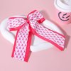 6in Breast Cancer Awareness Cheer Bows Hair Clips Long Tail Hot Pink Ribbon Bow-knot Barrettes Alligator Hairpins for Girls Women in October Cheerleading Hair Accessories