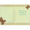 Get Well Butterfly Floral 5 x 7 Inch Set of 12 Greeting Cards Assortment with Envelopes