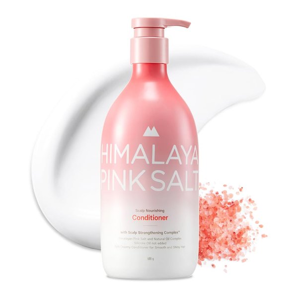 HIMALAYA PINKSALT Scalp Nourishing Conditioner - Clarifying Conditioner for Build Up & Moisture - Hydrating Conditioner for Dry Hair with Natural Oil - Silicone-Free, Sulfate Free (21.1 oz.)
