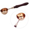 Wax Seal Warmer Wax Seal Kit Wax Melting Pot Wax Seal Furnace with Wax Melting Spoon for Wax Sealing Stamp Wax Seal Spoon Holder for Letter Envelope Stamp