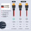 PAEKQ 10AWG XT60 Extension Cable XT60 Male to Female Adapter Connector XT60 Wire for RC Battery Lipo Battery Pack Solar Generator Portable Power Station and Solar Panel 6FT