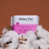 The Honey Pot Company Clean Cotton Regular Absorbency Pads, Herbal-Infused Pads with Wings, Plant-Derived Feminine & Menstrual Care. (Product) RED – 20 ct.