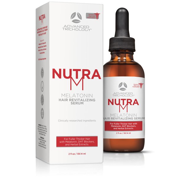 Advanced Trichology NutraM Hair Growth Serum, Dermatologist Tested, Approved by American Hair Loss Association for Thinning Hair Men & Women, Backed by 20 Years of Hair Regrowth Clinic Experience