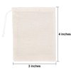Tatuo 200 Pack Muslin Bags Burlap Bags Muslin Drawstring Bags Sachet Bag Multipurpose Drawstring Bags for Tea Jewelry Wedding Party Favors Storage