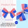 4th Of July Hair Bow Clips America Flag Girl Bow Clip Independence Day Bow Alligator Clips Diamond BowHairpins Patriotic Parade Clothing Hair Decoration for Women And Girls