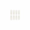 MISUD Press on Nails Extra Long Square Fake Nails Squoval Acrylic Nails Glossy Glue on Nails Pure White Artificial Nails Solid Color Gel False Nails for Women 24 pcs