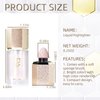 DAGEDA Liquid Highlighter,Soft Cream Highlight Makeup, Liquid Face Highlight with Cushion Applicator, Silky Highlighter Stick Long-lasting Creamy Face Highlight Makeup