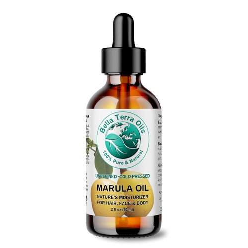 Bella Terra Oils - Marula Facial Oil 2 oz - Rich in Vitamin E & Omega Fatty Acids, Luxurious Oil for Radiant Skin, Cold-Pressed Essence