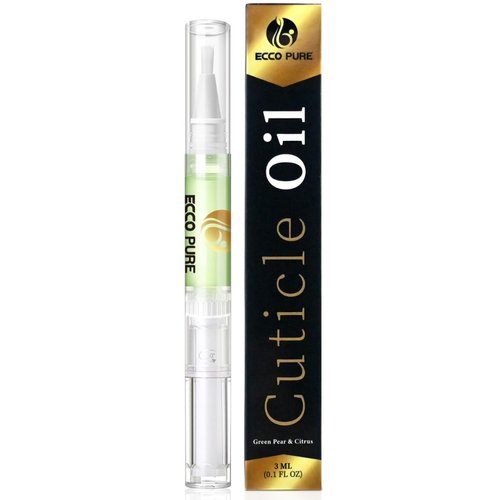 Nail Art Cuticle Protector Pen - Nail Tool for Nail Art and Nail Growth - Manicure & Pedicure Treatment for Brittle, Breaking Nails (Green Pear & Citrus - 1 Pack)