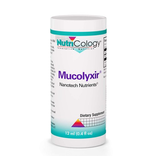 Nutricology Mucolyxir Supplement - Mucus Clearance from Lungs, Mucus Relief, Microdose DNA, Wild Pacific Salmon, Liquid Drops - 0.4 Fl Oz