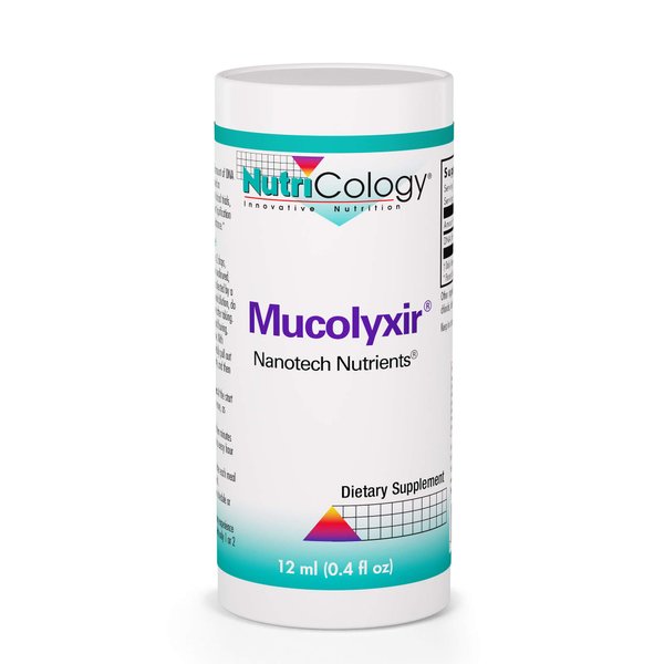 Nutricology Mucolyxir Supplement - Mucus Clearance from Lungs, Mucus Relief, Microdose DNA, Wild Pacific Salmon, Liquid Drops - 0.4 Fl Oz