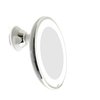 JiBen 10X Magnification LED Mirror, Round, Chrome Accents, 360 Swivel Arm Guaranteed