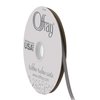 Offray 1/4" Wide Double Face Satin Ribbon, 100 Yards, Pewter Gray