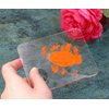 PPhtony 5pcs Acrylic Makeup Mixing Tray Paint Pallet Mixing Palette with Thumb Hole for Painting Art Oil Painting Craft Cosmetic Makeup Palette (3.94x3.27inch, Clear)