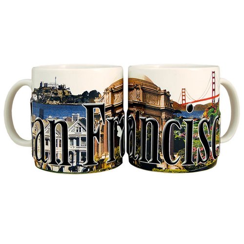 Americaware - City of San Francisco Souvenir Ceramic Coffee Mug / Cup - 18oz