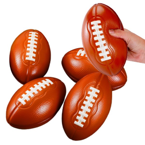 CIGOCIVI 6.7'' Foam Footballs Toys for Boys 6-15 Years Kids, Football Party Favors Christmas Xmas Birthday Gifts, Cool Boy Toys (4-Pack)