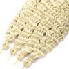 BAESITTE Crochet Hair Water Wave Bundles Synthetic Hair Water Wave Crochet Hair 4 Bundles (20 24 28 34Inch) Curly Crochet for Black Women Hair Extensions #613 Blonde Color 390g