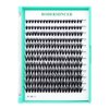 Bodermincer Black/Colored Cluster Lashes 240pcs 20D/40D DIY Eyelash Extension D Curl Long Individual Lashes Mixed Tray Faux Mink Lash Clusters Extensions 8-22mm (30D 8-10-12-14-16mm MIX)