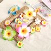 10 Pcs Hawaii Plumeria Flower Clips Hawaiian Flower Hair Barrettes Beach Party Hair Clips Artificial Tropical Flower Hairpins for Wedding 7cm