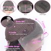 PEGOZA Kinky Curly Lace Front Wigs Human Hair 13X4 HD transparent Lace Frontal Remy Human Hair 150 Density Human Hair Pre-Pulled Baby Hair Natural Color for Black Women (26 Inch)