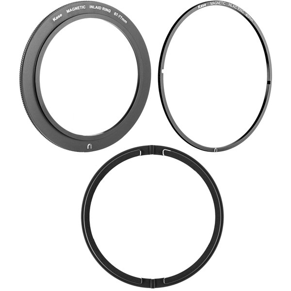 Kase Wolverine Revolution 3 Piece Kit: 67mm Inlaid Adapter + 67mm to 77mm Magnetic Step Ring + 3D Installation/Removal Tool