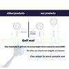 Hotenfes Adjustable Unbreakable Golf Tee，Rubber Golf Tees for Mats，Driving Range Tee，Flight Path Golf Simulator Accessories，3.9 Inch and 2.8 Inch ，Reusable Home Golf Tees （2 Pack Blue+2 high Struts）