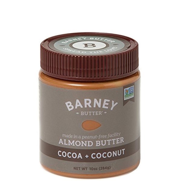 Barney Butter Almond Butter, Cocoa and Coconut, 10 Ounce Jar, Skin-Free Almonds, No Stir, Non-GMO, Gluten Free, Vegan