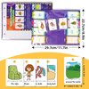 Lachilly Sentence Building Flip Chart, 40 Sentence Builder Game, Vocabulary & Grammar, Activity Educational Learning Tool, Phonics Learning Supplies, Speech Therap, School Supplies
