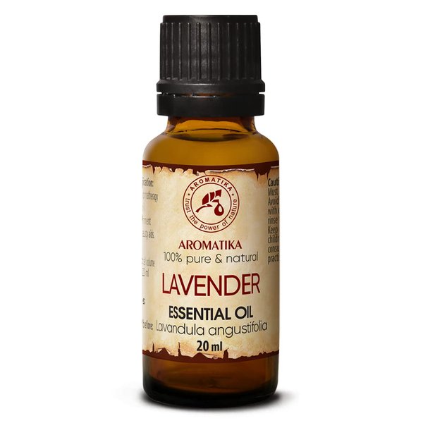 Lavender Essential Oils 0.68 Fl Oz - Lavanda Essential Oil - Lavandula Angustifolia - Bulgaria - 100% Pure - Beauty - Aromatherapy - Massage - Diffuser - Aroma Lamp - Relax