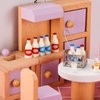 Sumind 14 Pieces 1:12 Miniature Dollhouse Accessories Miniature Milk Crate with Milk Bottles and Milk Cups Miniature Milk Models Mini Dollhouse Accessories Kitchen Food