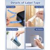 6 Pack Replace for Brother P-Touch TZe-545 TZe545 TZ54 18mm 3/4 Inch x 26.2 feet Laminated Tape Blue Tape Refill for Ptouch PTD400 PTD600 PTD400AD PTP710BT Label Maker, Easy to Peel Durable Tape