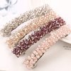 1Pc Black Hair Clips Handmade Rhinestone Barrettes Metal Hair Holders Clips and Barrettes Hair Clips for Women Girls Headwear Styling Hair Accessories