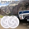Pyle Marine Speakers - 4 Inch 2 Way Waterproof and Weather Resistant Outdoor Audio Stereo Sound System with 100 Watt Power and Low Profile Slim Style Design - 1 Pair - PLMRS4W (White)
