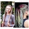 COMNICO Spiral Lock Hair Tie Dreadlock Accessory, 3 Pcs Long Dreadlock Hair Tie Ponytail Holders Bendable Dread Bands Hair Accessories for Women Men Long Thick Curly Hair