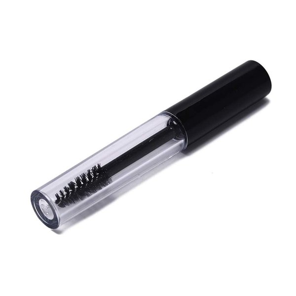 Black Portable Empty Mascara Tube,5ml Eyelash Cream Container Bottle Transparent Plastic Tube Vials Makeup Cosmetics Tool Easy To Carry, Compact, Light In Weight.