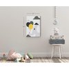 Cute Baby Elephant Nursery Decor Wall Art White Background Canvas Print Baby Girl and Baby Boy Kids Room Decor Nursery Room Decor Framed Ready to Hang-%100 Handmade in The USA-22x15