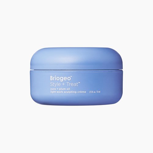 Briogeo Style + Treat™ Yuzu + Plum Oil Lightweight Sculpting Cream, Flexible Hold Hair Pomade for Men and Women, Non-Greasy, Vegan, 1.75 oz